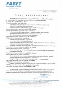 List referencyjny Fabet