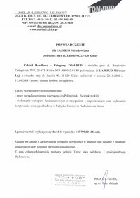 List referencyjny TOM-BUD