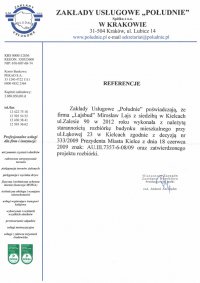 List referencyjny ZU POŁUDNIE